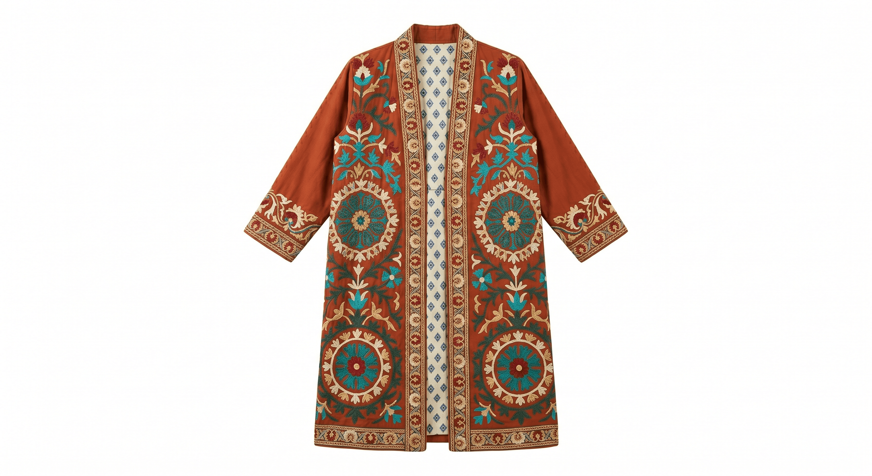 Red Cotton Handmade Goods for Women Odhvica front view
