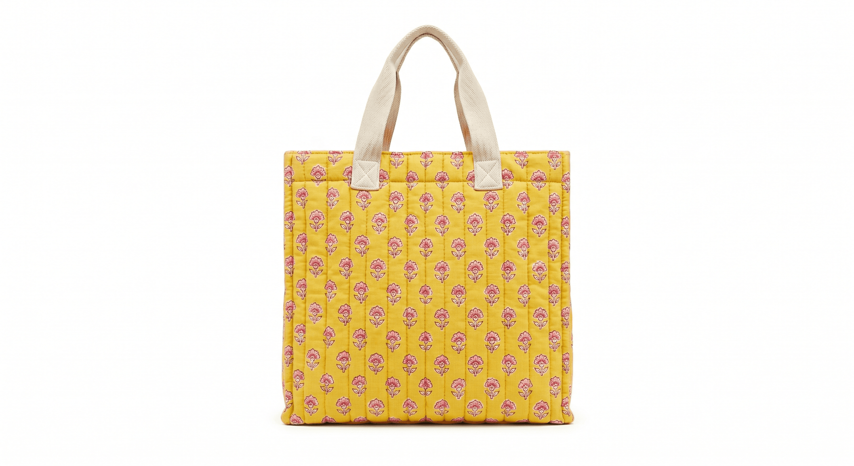 Yellow Cotton Handmade Goods for Women Odhvica front view